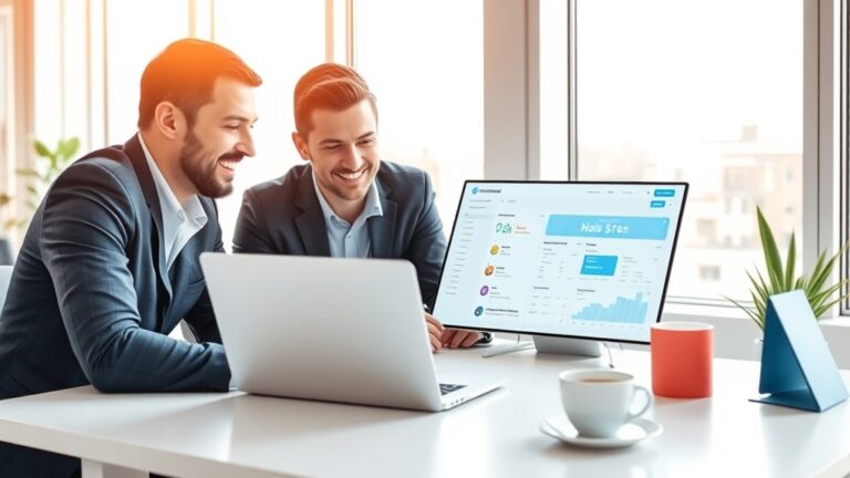 AI SDR buying guide - professional evaluating outreach software tools in bright modern workspace