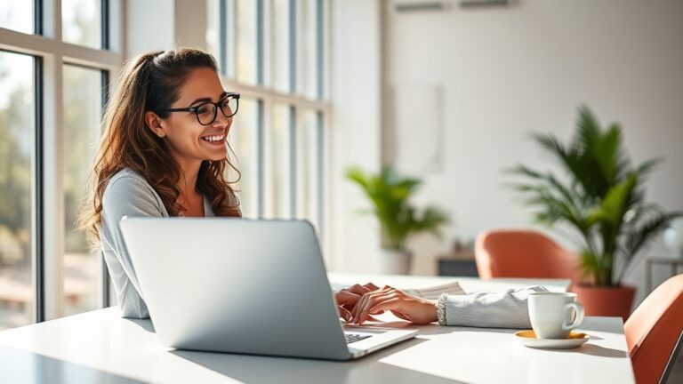 Cold email reply handling process in a bright modern workspace