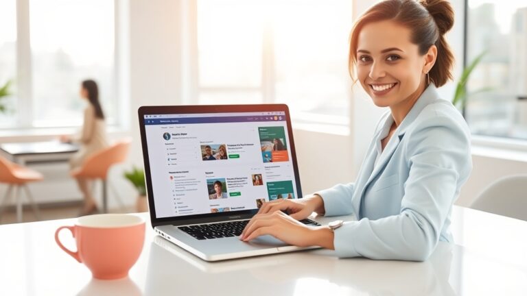 hiring signal cold email prospecting workspace with laptop and job board