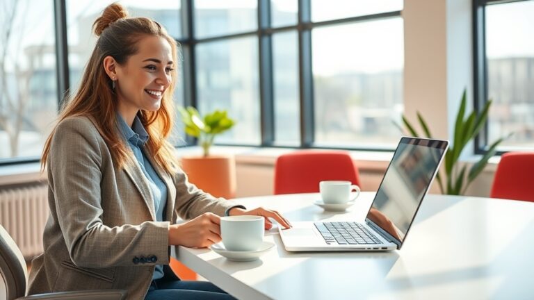 LinkedIn outreach playbook - professional checking LinkedIn inbox in bright modern workspace